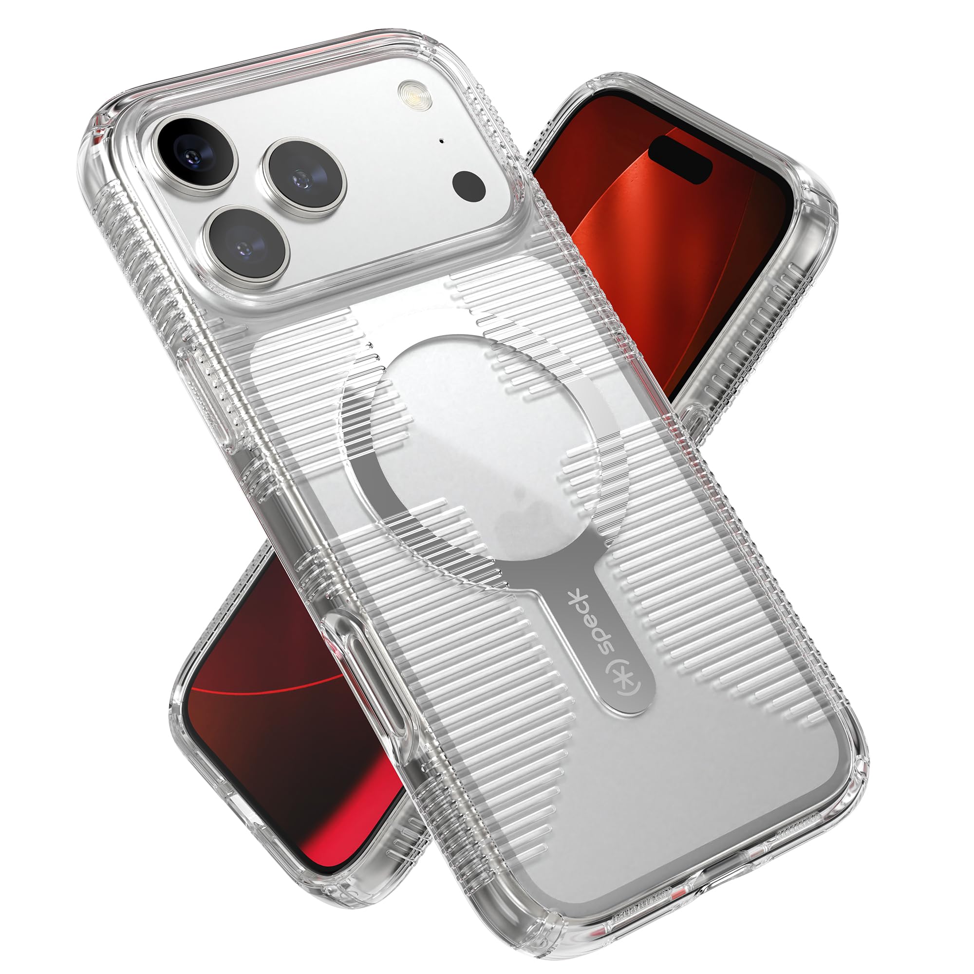 Amazon.co.jp: Speck GEMSHELL Grip +MS ケース iPhone 17 Pro Max用